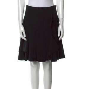Givenchy Knee Length Ruffle Skirt